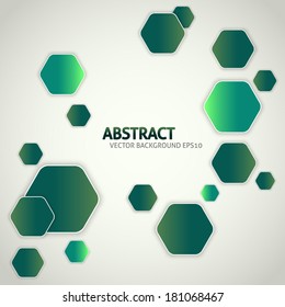 Design Template - eps10 Simple Geometric Hexagon Background