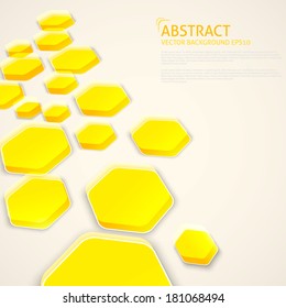 Design Template - eps10 Simple Geometric Hexagon Background