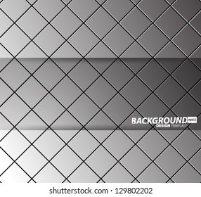 Design Template - eps10 Simple Metallic Squares Background