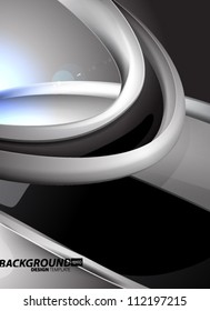 Design Template - eps10 Smooth Curve Lines Background