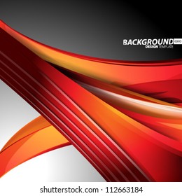 Design-Vorlage - eps10 glatte Curve-Linien-Hintergrund