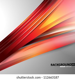 Design Template - eps10 Smooth Curve Lines Background