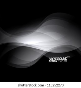 Design Template - eps10 Smooth Curve Lines Background