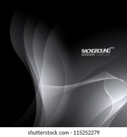 Design Template - eps10 Smooth Curve Lines Background