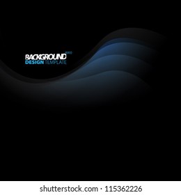 Design Template - eps10 Smooth Curve Lines Background