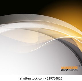 Design Template - eps10 Smooth Curve Lines Background