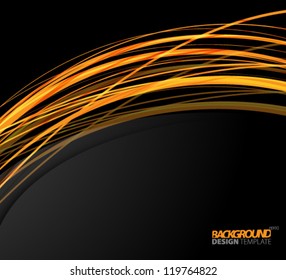 Design Template - eps10 Smooth Curve Lines Background