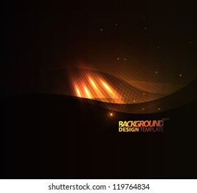 Design Template - eps10 Smooth Curve Lines Background