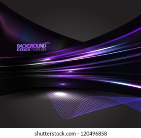 Design Template - eps10 Smooth Curve Lines Background