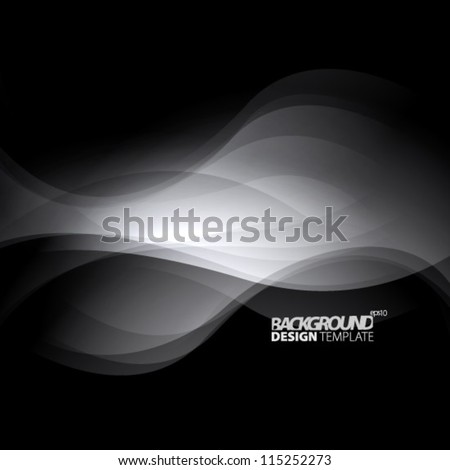 Design Template - eps10 Smooth Curve Lines Background