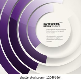 Design Template - eps10 Smooth Rounded Lines Background