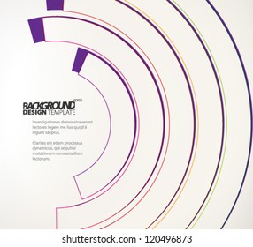 Design Template - eps10 Smooth Rounded Lines Background