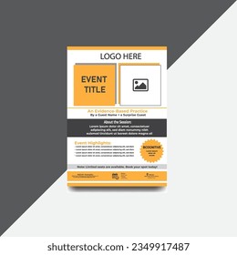 Design template of a event flyer