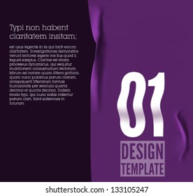 Design template / fabric / can be used for graphic design, web banners, mobile applications / presentations / violet version