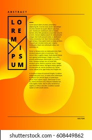 Design Template. Fluid colors. Abstract background. Bright colorful abstract shapes overlap.