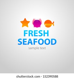 design template for fresh seafood