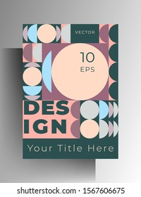 Design template geometric poster, cover. Colorful modern illustration. Vector 10 EPS.