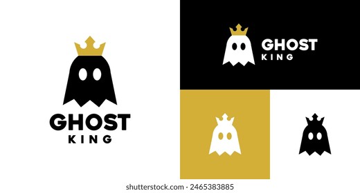 Design template of the ghost king logo.
Power, warriors, kingdoms.
Icon symbol, vector EPS 10.