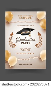 Design Template of Graduation Ceremony Party