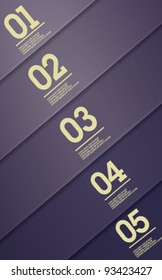 Design template / Graphic or website layout vector / Suitable for infographics - Abstract vector - Violet