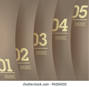 Design template - gray vertical cutout lines / graphic or website layout vector