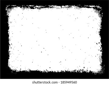 Design template. Grunge frame texture. vector