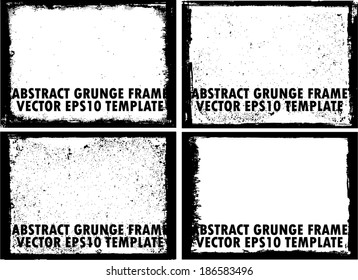 Design template. Grunge frame texture.