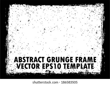 Design template. Grunge frame texture.