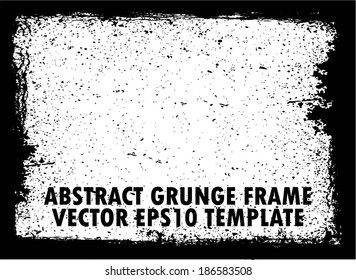 Design template. Grunge frame texture.