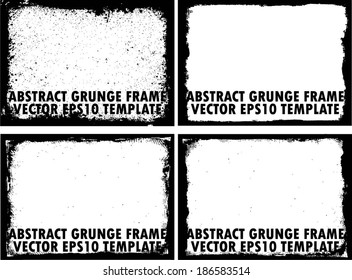 Design template. Grunge frame texture.