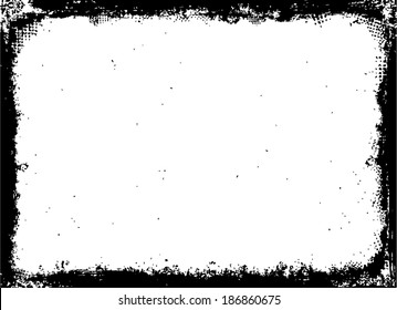 Design template. Grunge frame texture.