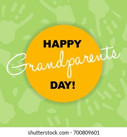 Design Template Happy Grandparents Day Background Stock Vector (royalty 