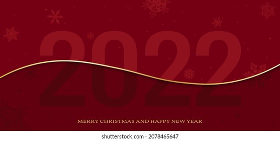 Design template happy New year and Merry Christmas 2022. logo design for greeting cards or for branding, banner, cover, greeting cards for the new year 2022 with paper-cut art and craft style 