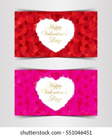 Design Template  Heart for Valentine's Day Background,illustration EPS 10.