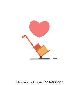 design template icon send items on valentine's day