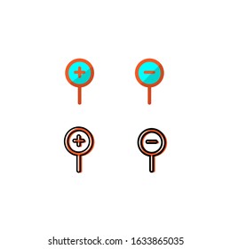 Design template icons are enlarged and reduced