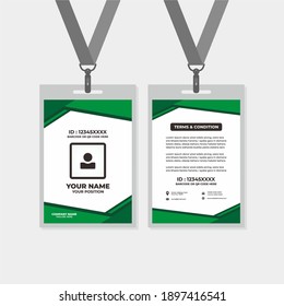 design template of id card, for name tag, committee, office, member, corporate, company, identity, staff, etc