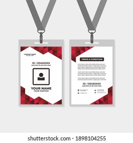 design template of id card, for name tag, committee, office, member, corporate, company, identity, staff, etc