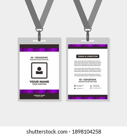 Design-Muster der ID-Karte für Namensschilder, Ausschuss, Büro, Mitglied, Unternehmen, Identität, Mitarbeiter usw.