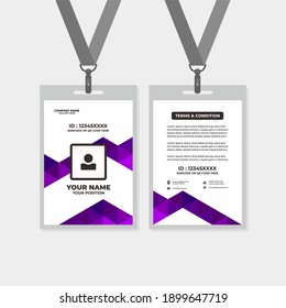 Design Template Of Id Card, For , Id, Card, Name Tag, Id Committee, Office, Member, Corporate, Company, Identity, Staff, Etc