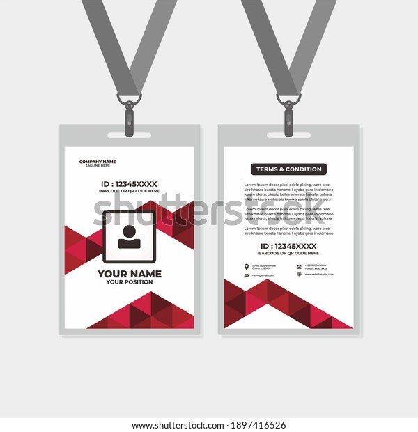 design template
of id card, for name tag, committee, office, member, corporate,
company, identity, staff,
etc
