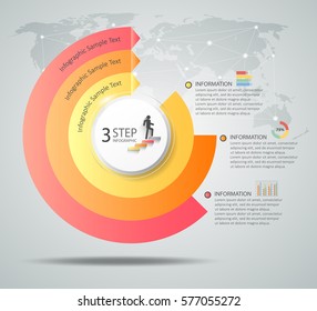 Design template infographic 3 options,  Business concept infographic can be used for workflow layout, diagram, number options,