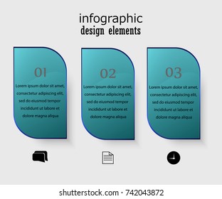 Design template infographic 3 options, Business concept infographic can be used for workflow layout, diagram, number options