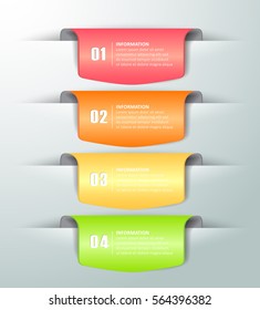 Design template infographic 4 options,  Business concept infographic can be used for workflow layout, diagram, number options,