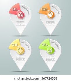 Design template infographic 4 options,  Business concept infographic can be used for workflow layout, diagram, number options,