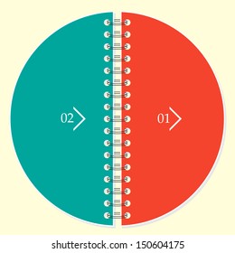Design template for infographic, banner, presentation, web