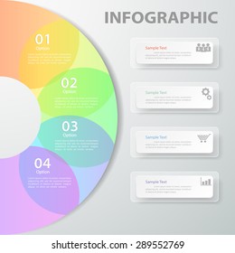 Design template Infographic. can be used for workflow layout, diagram, number options