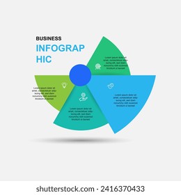 Design template infographic vector element with 4 step process or option suitable for web presentation and business information