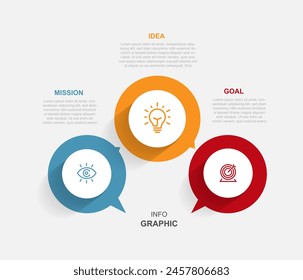  Design template infographic vector element with 3 step or option 