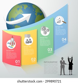 Design template Infographic. Vector illustration can be used for workflow layout, diagram, number options